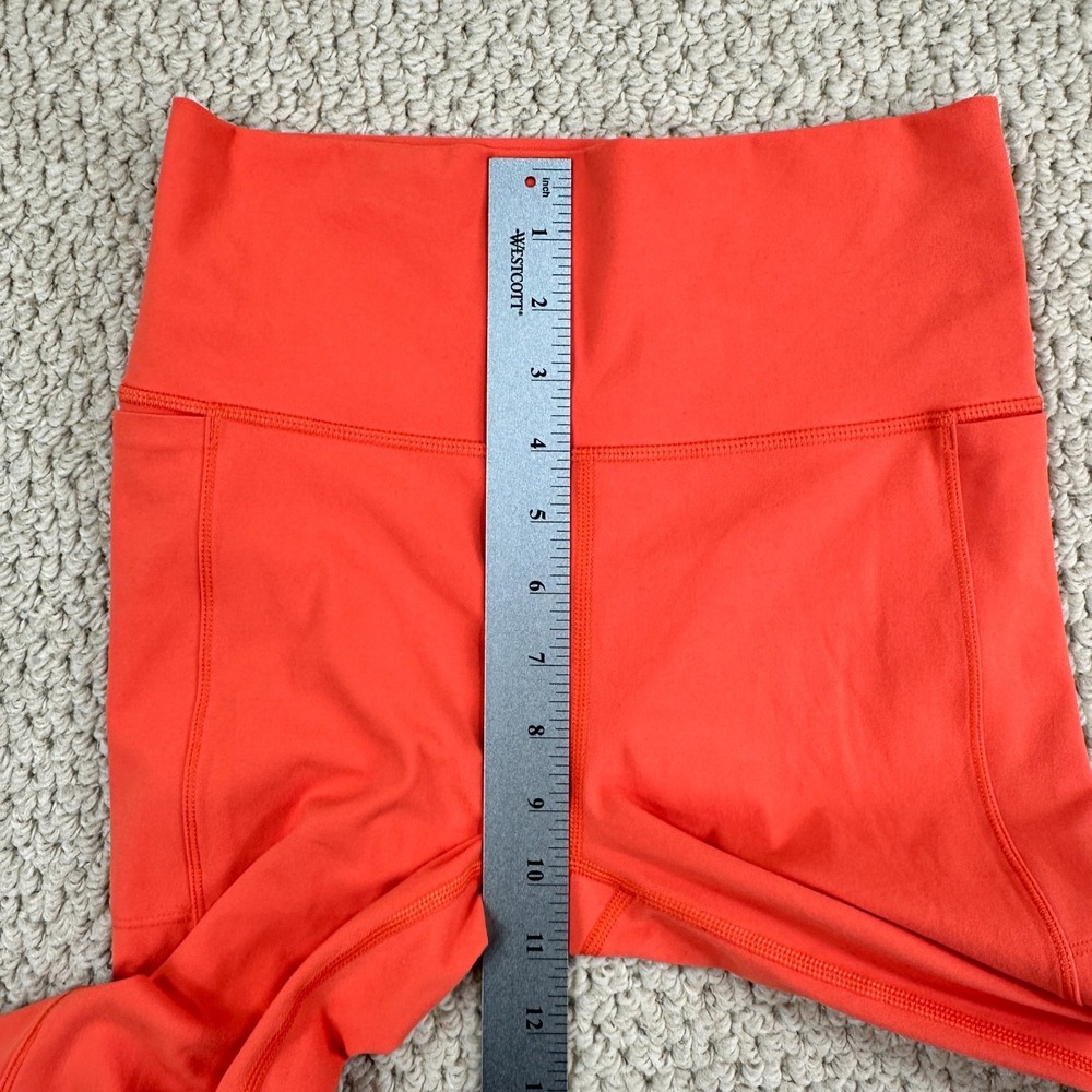 Vuori Leggings Womens S Orange Studio Pocket Performance Stretch Yoga Workout - Picture 7 of 14